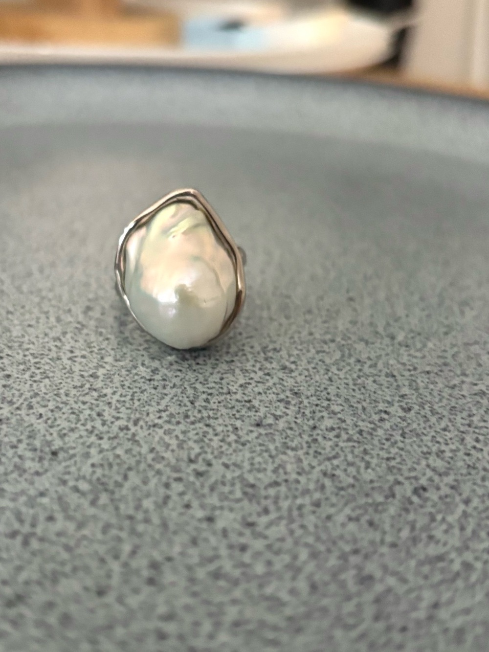 Baroque Pearl Ring - Sterling Silver